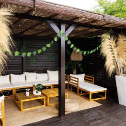 Dekoratívne palmové listy, 4 kusy, 33 x 27 cm